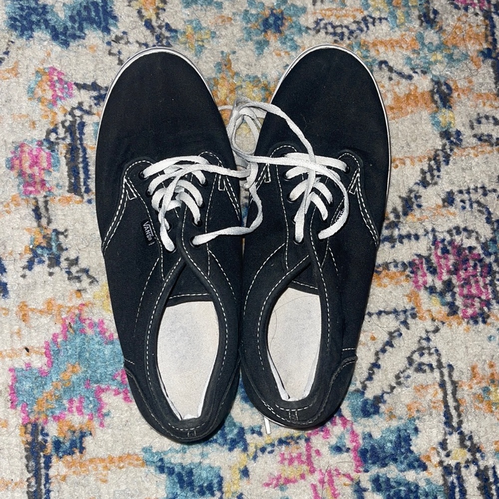 Black vans thin sole